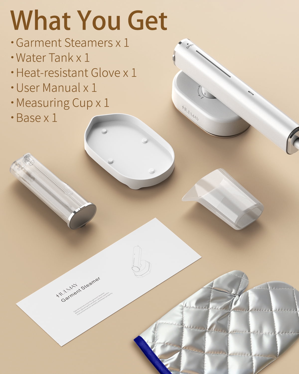 Travel Steamer for Clothes, 1200W Portable Steam & Iron 2 in 1, 15S Heat-Up, Handheld Garment Steamers for Travel Home Office (110-120V)