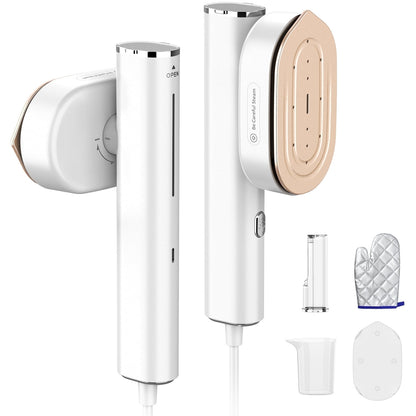 Travel Steamer for Clothes, 1200W Portable Steam & Iron 2 in 1, 15S Heat-Up, Handheld Garment Steamers for Travel Home Office (110-120V)